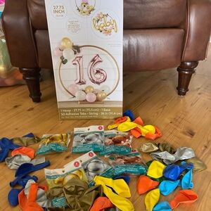 Balloon Hoop Kit with Multicolor Balloons